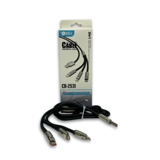 CABLE USB 3 EN 1 TYPE C V8 LIGHTNING